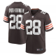 Men's Nike Cleveland Browns #28 Jeremiah Owusu-Koramoah Brown 2021 NFL Draft Pick Player Game Jersey