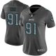 Nike Philadelphia Eagles #91 Fletcher Cox Gray Static Women's Stitched NFL Vapor Untouchable Limited Jersey