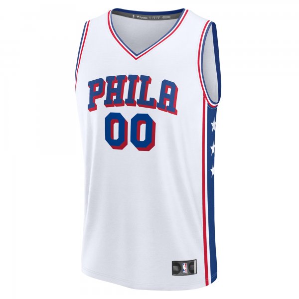 Men's Philadelphia 76ers  Fanatics White Custom Fast Break Jersey - Association Edition