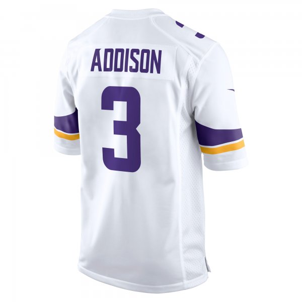 Men's Minnesota Vikings Jordan Addison Nike White Away Game Jersey