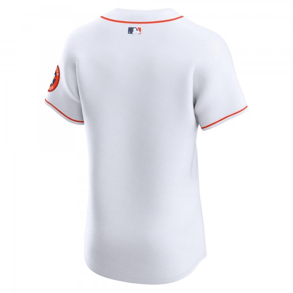 Men's Houston Astros  Nike White Home Vapor Premier Elite Patch Jersey