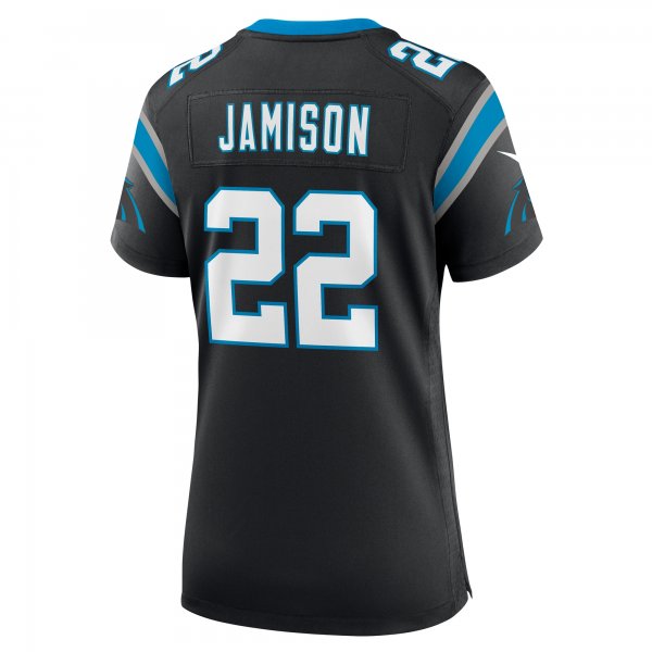 Women's Carolina Panthers D'Shawn Jamison Nike  Black Team Game Jersey