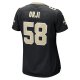 Women's New Orleans Saints Anfernee Orji Nike  Black Team Game Jersey