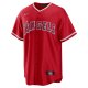 Men's Los Angeles Angels Mike Trout Nike Red Alternate Replica Player Name Jersey