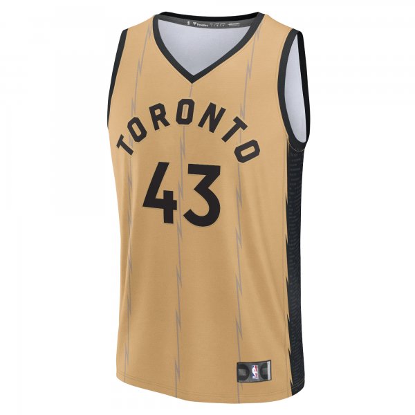 Men's Toronto Raptors Pascal Siakam Fanatics Gold Fast Break Jersey - City Edition