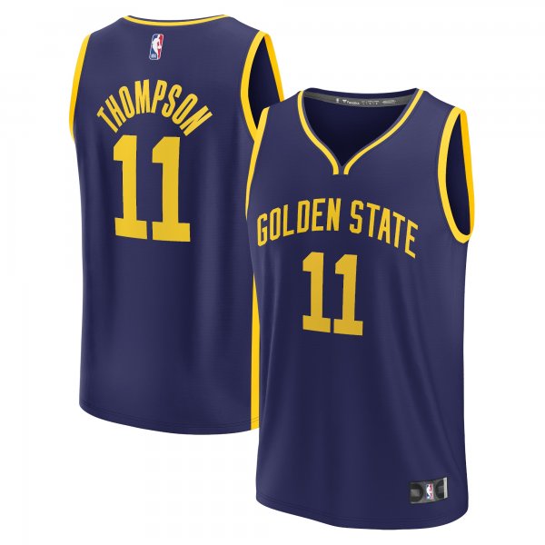 Youth Golden State Warriors Klay Thompson Fanatics Navy Fast Break Player Jersey - Statement Edition