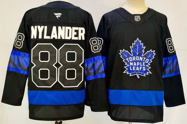 Men's #88 William Nylander Toronto Maple Leafs Black City Edition Jersey