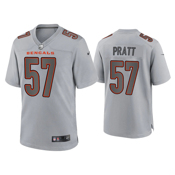 Men's Cincinnati Bengals Germaine Pratt Gray Atmosphere Fashion Game Jersey