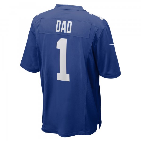 Men's New York Giants Number 1 Dad Nike Royal Game Jersey