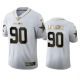 Dallas Cowboys #90 Demarcus Lawrence Men's Nike White Golden Edition Vapor Limited NFL 100 Jersey