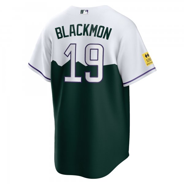 Men's Colorado Rockies Charlie Blackmon Nike White/Forest Green City Connect Replica Player Jersey