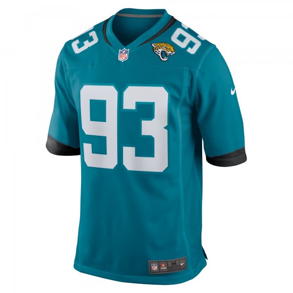 Men's Jacksonville Jaguars Tyler Lacy Nike  Teal Team Game Jersey