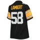 Women's Pittsburgh Steelers Jack Lambert Mitchell & Ness Black Legacy Replica Player Jersey