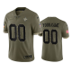 New Orleans Saints Custom #00 Olive 2022 Salute To Service Limited Jersey