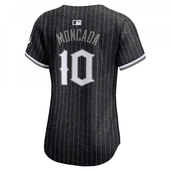 Women's Chicago White Sox YoÃÂ¡n Moncada Nike Black City Connect Limited Player Jersey