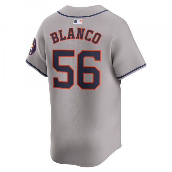 Men's Houston Astros Ronel Blanco Nike Gray Away Limited Player Jersey