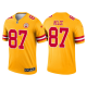 Men's Kansas City Chiefs #87 Travis Kelce Yellow 2021 Limited NFL Jersey