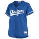 Women's Los Angeles Dodgers Clayton Kershaw Royal Plus Size Replica Player Jersey