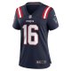 Women's New England Patriots Malik Cunningham Nike  Navy Team Game Jersey