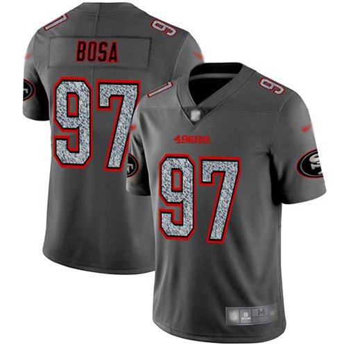 San Francisco 49ers #97 Nick Bosa Gray Static Men's Stitched NFL Vapor Untouchable Limited Jersey