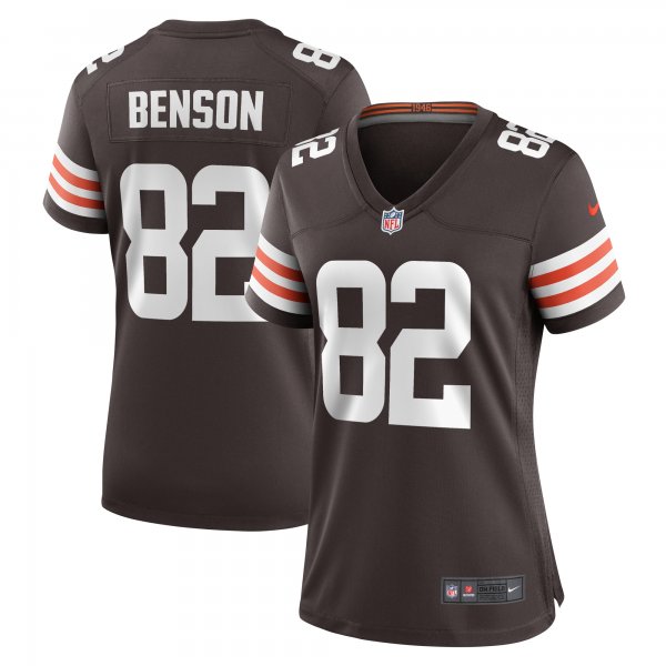 Women's Cleveland Browns Trinity Benson Nike  Brown Team Game Jersey