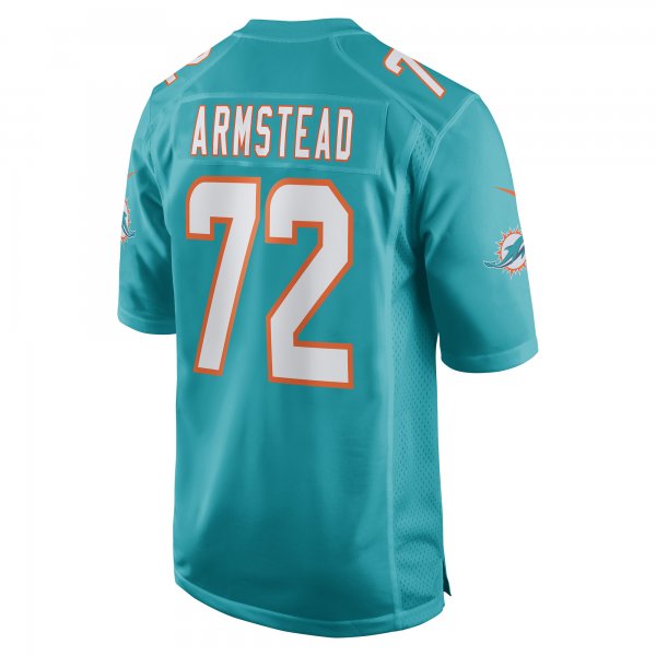 Men's Miami Dolphins Terron Armstead Nike Aqua Game Jersey