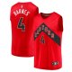 Men's Toronto Raptors Scottie Barnes Fanatics Red 2021 NBA Draft First Round Pick Fast Break Replica Jersey - Icon Edition