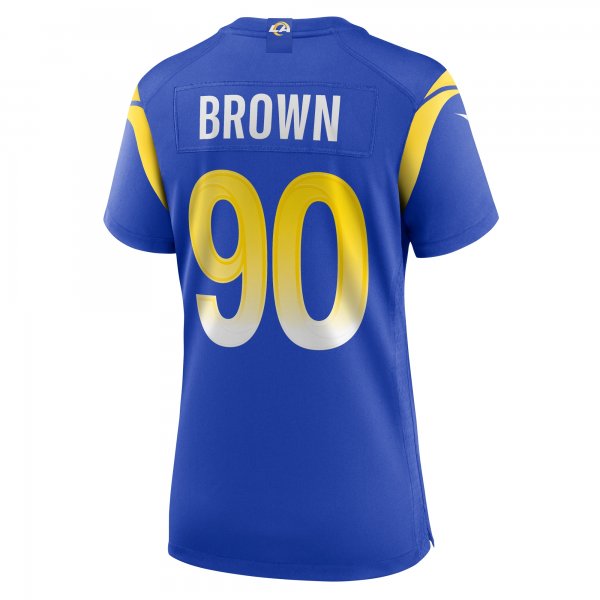 Women's Los Angeles Rams Earnest Brown IV Nike  Royal Team Game Jersey