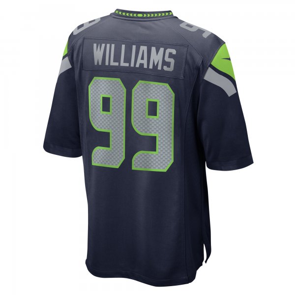 Men's Seattle Seahawks Leonard Williams Nike College Navy  Game Jersey