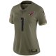 Women's Arizona Cardinals Kyler Murray Nike Olive 2022 Salute To Service Limited Jersey