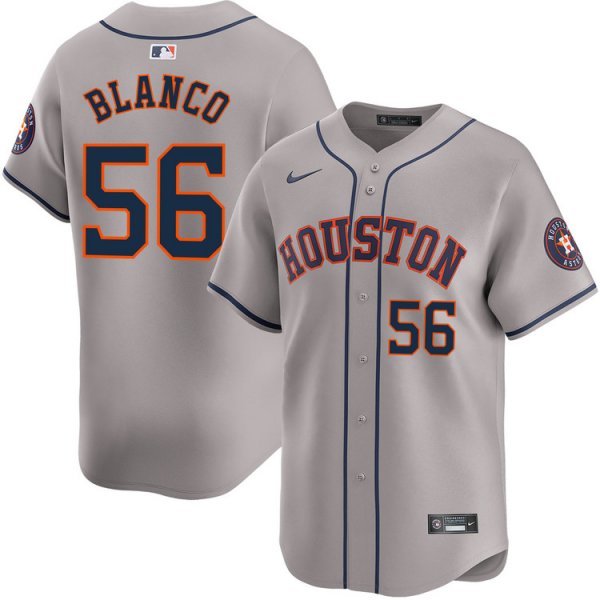 Houston Astros #56 Ronel Blanco Grey Flexbase Collection MLB Jersey