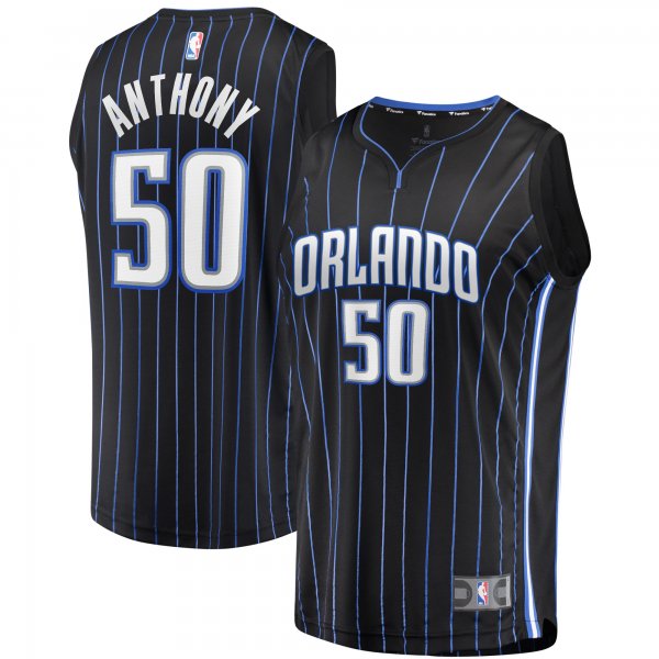 Men's Orlando Magic Cole Anthony Fanatics Black 2020 NBA Draft First Round Pick Fast Break Replica Jersey - Icon Edition