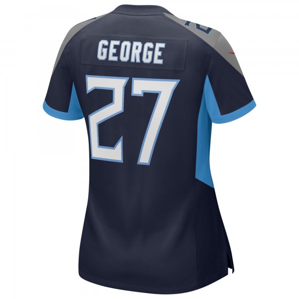 Women's Tennessee Titans Eddie George Nike Navy Game Retired Player Jersey