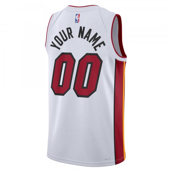 Unisex Miami Heat Nike White Swingman Custom Jersey - Association Edition