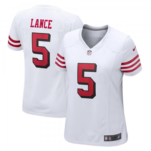 Women's San Francisco 49ers Trey Lance Nike White Player Jersey