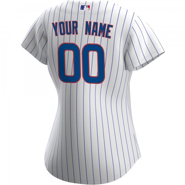 Women's Chicago Cubs Nike White Home Replica Custom Jersey