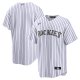 Men's Colorado Rockies Nike White Home Blank Replica Jersey