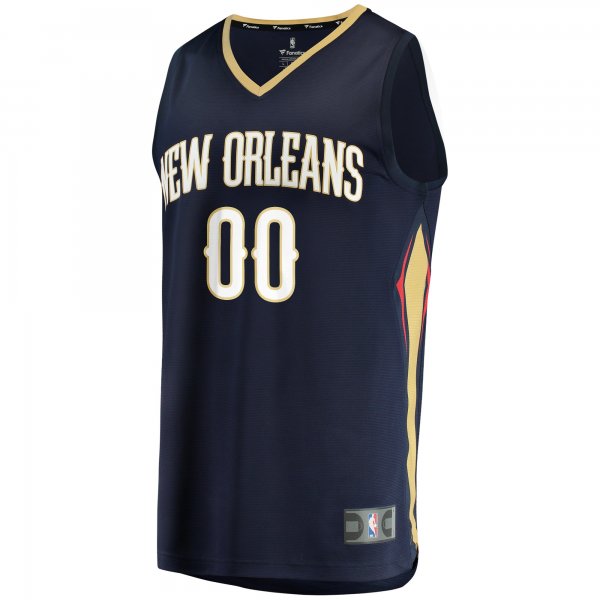 Youth New Orleans Pelicans  Fanatics Navy Fast Break Custom Jersey - Icon Edition