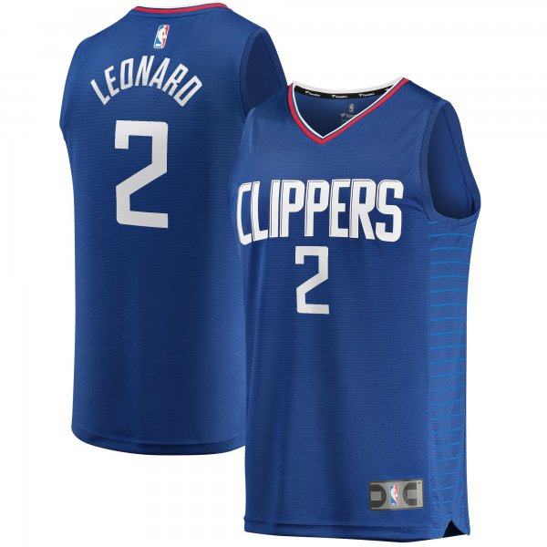 Youth LA Clippers Kawhi Leonard Fanatics Royal Fast Break Player Jersey - Icon Edition