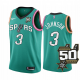 San Antonio Spurs Keldon Johnson #3 Teal 2022-23 City Edition 50th Anniversary Jersey