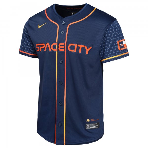 Youth Houston Astros Yordan Alvarez Nike Navy City Connect Limited Player Jersey