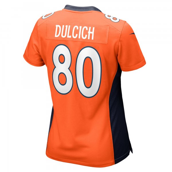 Women's Denver Broncos Greg Dulcich Nike Orange Game Player Jersey