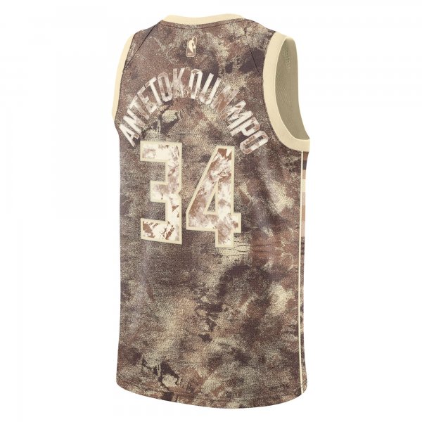 Unisex Milwaukee Bucks Giannis Antetokounmpo Nike Brown Select Series Swingman Jersey