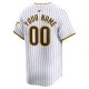 Youth San Diego Padres Nike White Home Limited Custom Jersey