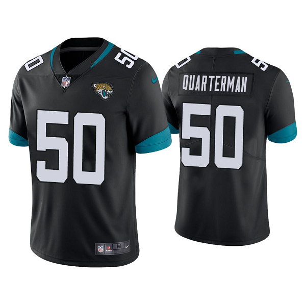 Men's Jaguars #50 Shaquille Quarterman Black Vapor Limited Jersey