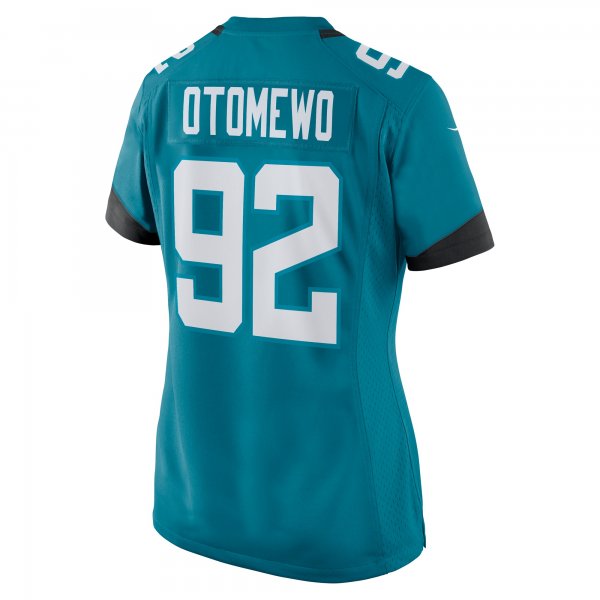 Women's Jacksonville Jaguars Esezi Otomewo Nike  Teal Team Game Jersey