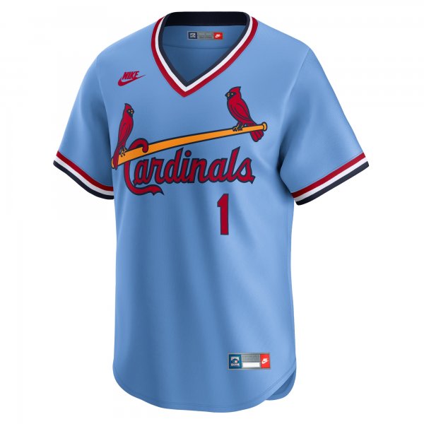 Men's St. Louis Cardinals Ozzie Smith Nike Royal Throwback Cooperstown Limited Jersey