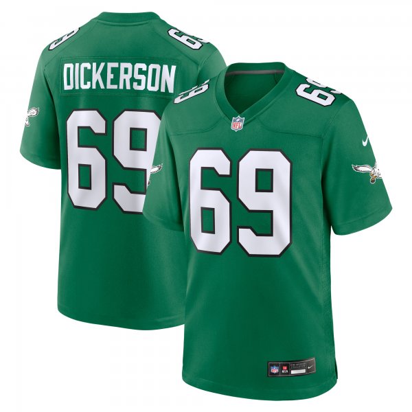 Men's Philadelphia Eagles Landon Dickerson Nike Kelly Green Alternate Game Jersey