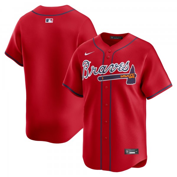 Men's Atlanta Braves  Nike Red  Alternate Limited Jersey