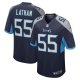 Men's Tennessee Titans JC Latham Nike Navy 2024 NFL Draft First Round Pick Player Game Jersey